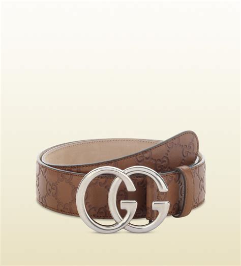 Gucci Belt With Double G Buckle In Brown For Men Lyst