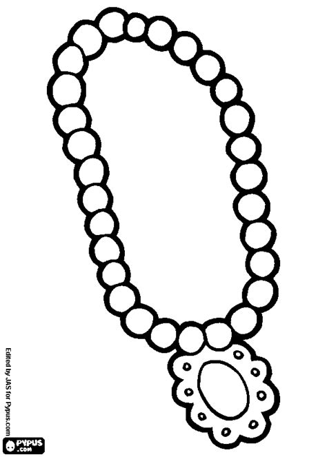 Pearl necklace coloring page & coloring book source : Pearl Necklace Coloring Page at GetColorings.com | Free ...