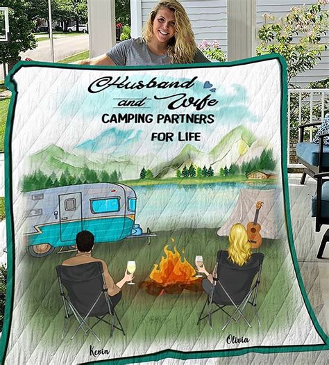 Husband And Wife Camping Partners For Life Matching Couple Etsy