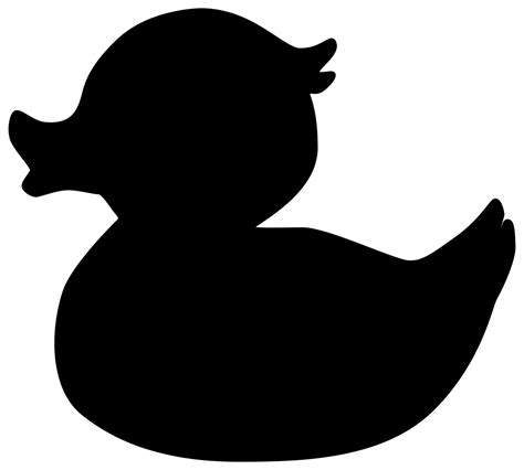 Rubber Duck Silhouette At Getdrawings Free Download