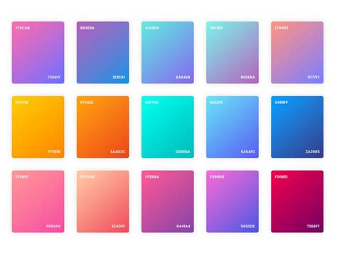 Adobe Xd Gradient Examples Gradient Color Design Color Palette