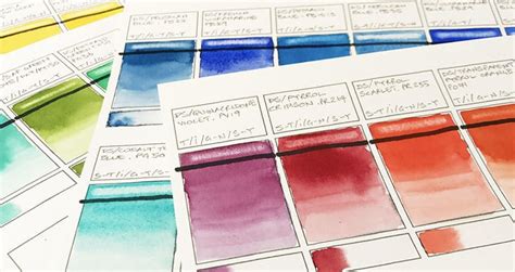 How To Make Watercolor Swatches Like A Boss Watercolor Affair