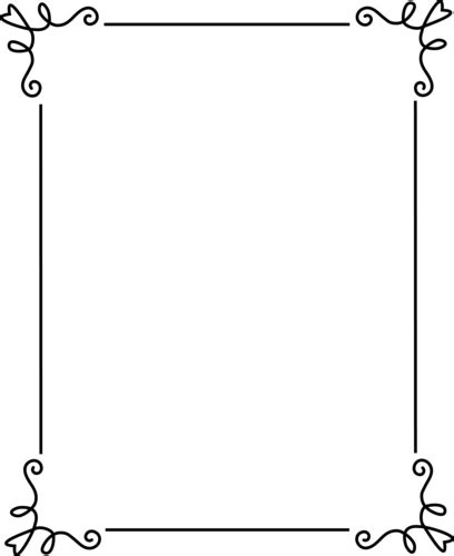 Simple Elegant Black Frame Free Clip Art