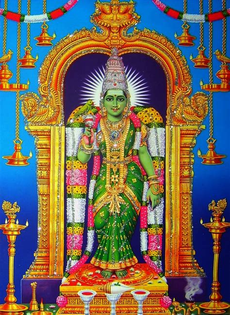 Goddess Madurai Meenakshi Amman Images And Wallpapers
