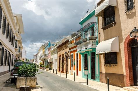 Acogedoras Calles De América Latina Santo Domingo República Dominicana Zona Colonial De Santo