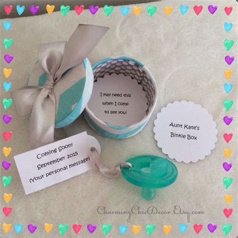 Maybe you would like to learn more about one of these? Cute Binkie Box Pregnancy Announcement This adorable ...