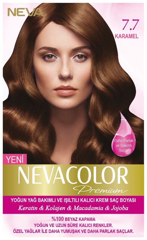 Nevacolor Premium 7 7 Karamel Kalıcı Krem Saç Boyası Seti Kategori