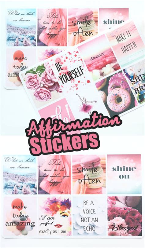 It is often held that different mental states compete with each other and that only the strongest state determines behavior. These Affirmation Stickers are perfect to help you motivate yourself. It's perfect for planner ...