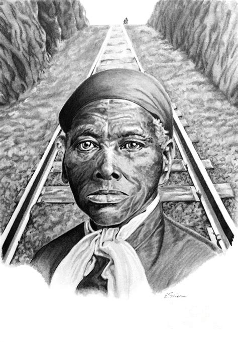 Harriet Tubman Drawing By Elizabeth Scism Fine Art America