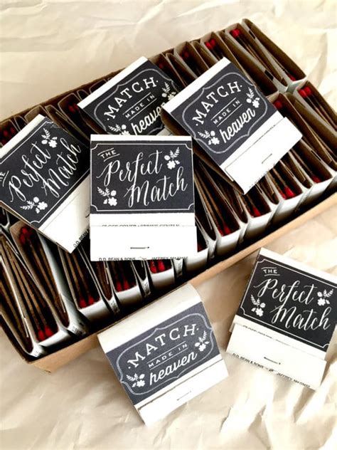 Struggling to find thoughtful wedding gifts for a special someone? Practical-Wedding-Favors-Matches | City Club of San Francisco