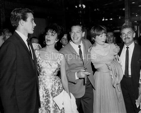 Orig 1960 Warren Beatty Joan Collins With Milton Berle Shirley Maclaine Film Premiere “lets