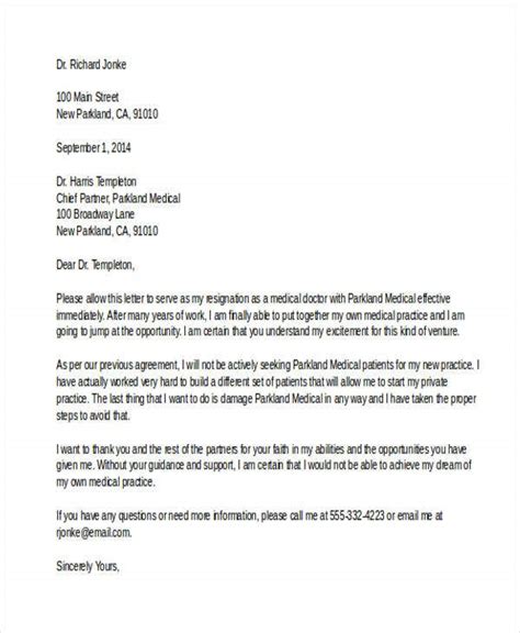 Resignation Letter From Hospital Medical Staff Ideas 2022