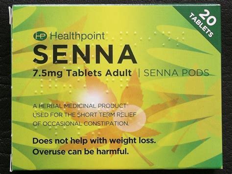 Senna Pods 7 5mg 20 Tablet Herbal Relieve Constipation For Adults 18 Age 5060087366838 Ebay
