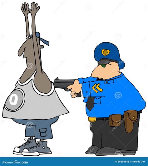 Cop Arresting A Suspect Stock Illustration Illustration Of Hands