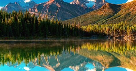 Herbert Lake Banff National Park Canada Wallpapers Wallpaper Cave