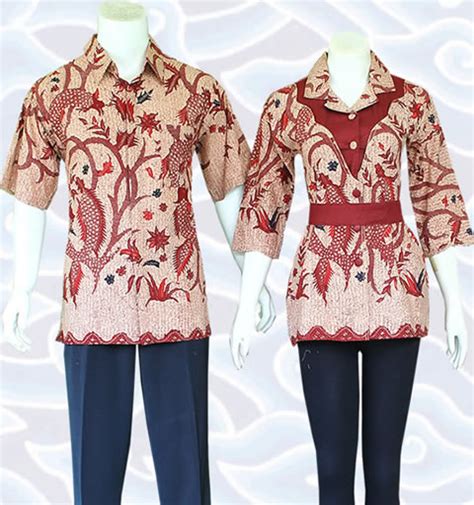 Daftar harga baju couple desain custom terbaru mei 2021. 45+ Model Baju Batik Couple Blouse Modern, Sarimbit ...