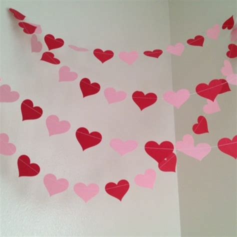 Paper Heart Garland Etsy