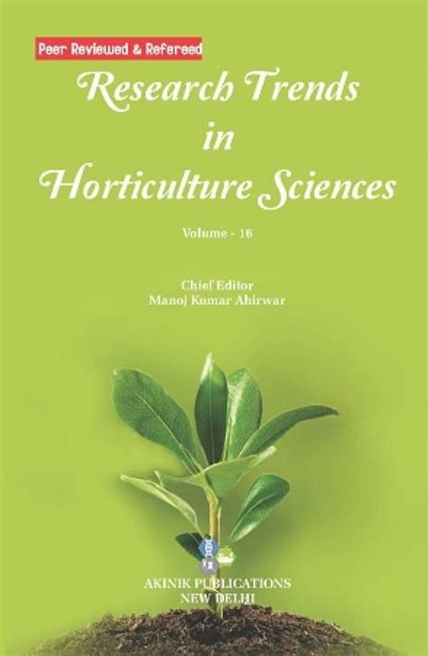 Research Trends In Horticulture Sciences Akinik Publications