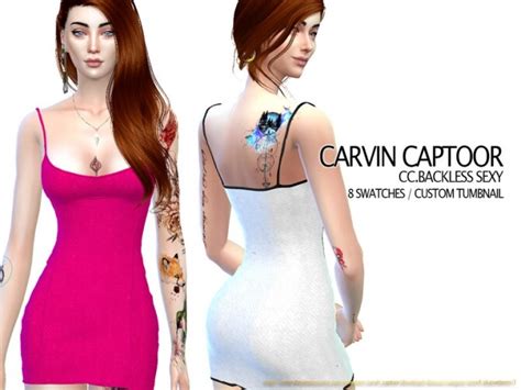 Backless Dress By Carvin Captoor At Tsr Sims 4 Updates