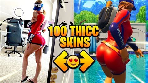 Best Thicc Fortnite Skins In Real Life Youtube