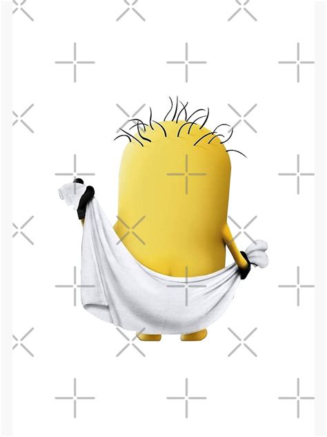 Naked Minion Poster For Sale By Robertart Redbubble
