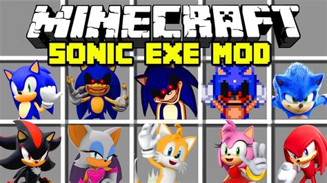 Minecraft Sonic Exe Mod Sonic Knuckles Amy And More