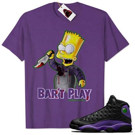 Bart Chucky Simpson Wanna Play Purple Air Jordan 13 Court Purple 13s