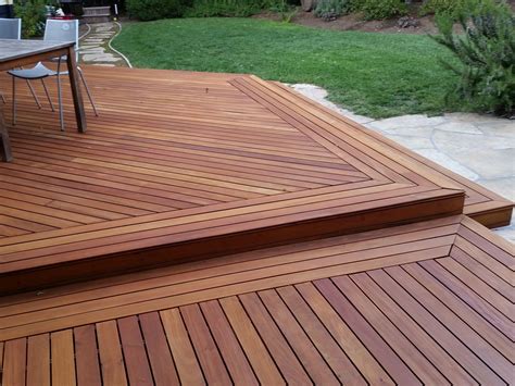 heart B deck with natural finish | Redwood decking, Hardwood decking
