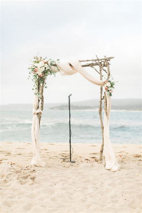 Rustic Beach Wedding Arch Decoration Ideas Emmalovesweddings