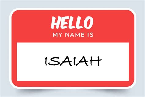 Isaiah Name Meaning Origins And Significance