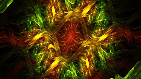Green Brown Abstraction Pattern Fractal Hd Trippy Wallpapers Hd