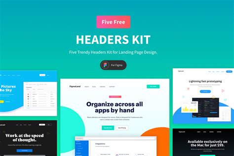 Free Stunning Figma Headers Ui Kit Free Design Resources
