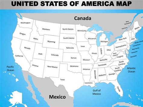 Usa Country Editable Powerpoint Maps With States And Counties