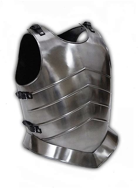 Mens Knight Medieval Steel Breastplate One Size Fits Most Metallic At