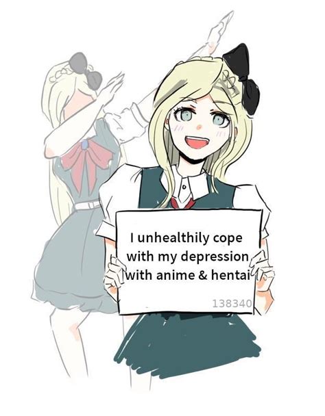 Best Way To Cope Anime Girls Holding Signs Know Your Meme