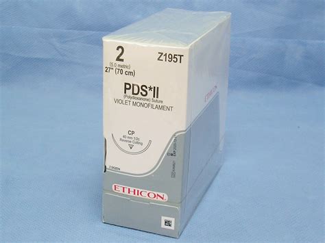 Ethicon Z195t Pds Ii Suture 2 27 Cp Reverse Cutting Needle Da Medical