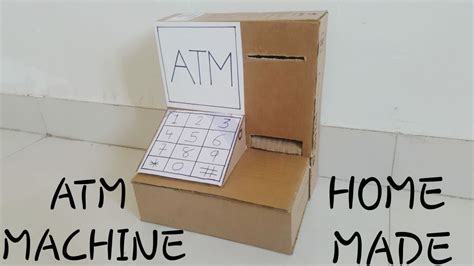 how to make a cardboard atm machine diy crafts ideas atm machine youtube