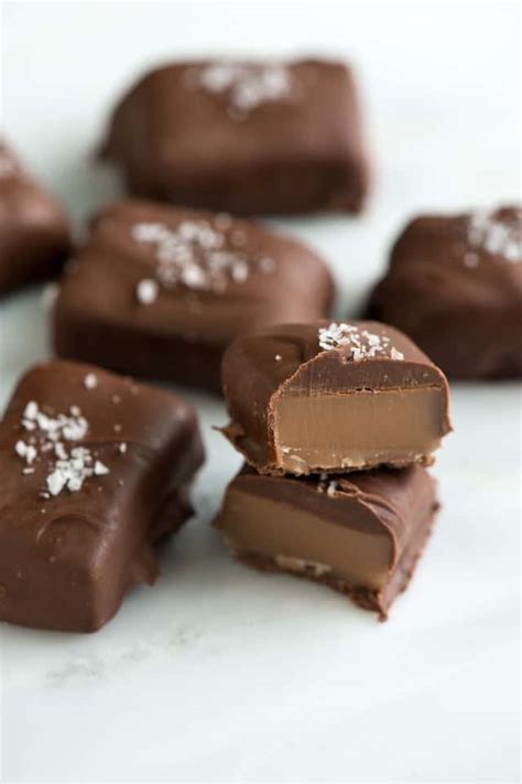 Salted Chocolate Covered Caramels Recipe With Video