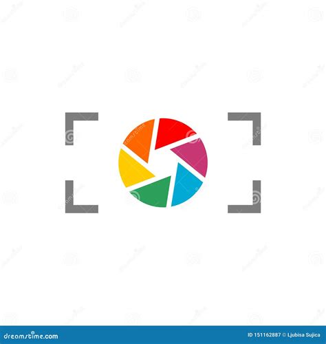 Colorful Diaphragm Icon Cartoon Style Vector Illustration