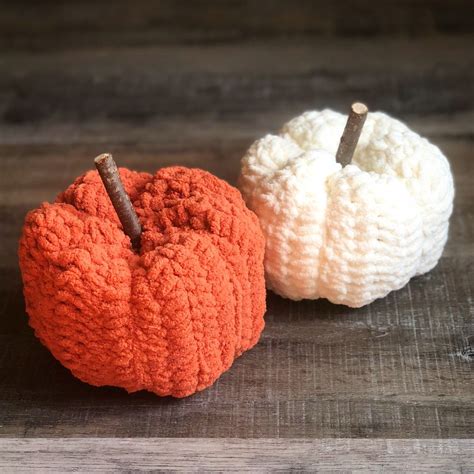 Chunky Crocheted Pumpkins Crochet Coaster Pattern Halloween Knitting