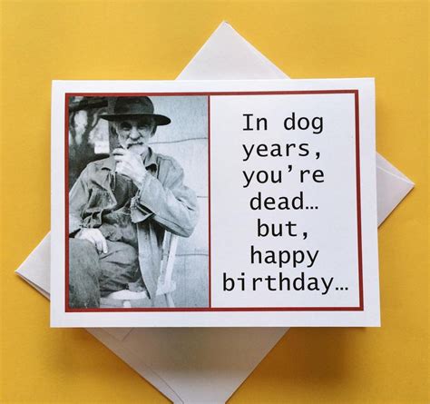 Funny Birthday Card For Man Vintage Photo Birthday Card For Etsy