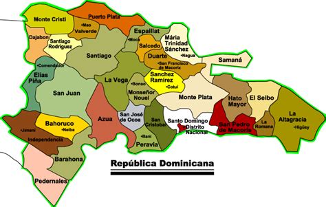 Conocimiento Para Todos Mapa De La RepÚblica Dominicana