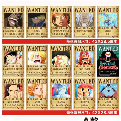 Maybe you would like to learn more about one of these? 10pcs/set One Piece Poster Wanted Reward OrderLuffy Shanks ...