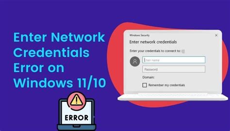 Windows Security Enter Your Credentials To Connect To