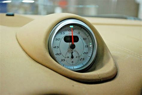 Porsche 987 Cayman Boxster Sport Chrono Time Clock With Dash Pod Tan