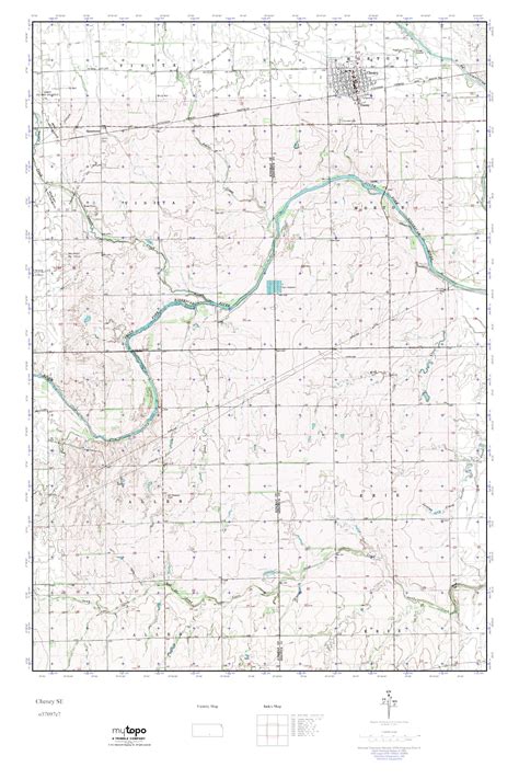 Mytopo Cheney Se Kansas Usgs Quad Topo Map