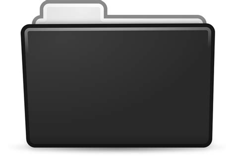 Black Folder Png Folder Flat Icon Png Transparent Png Kindpng Images