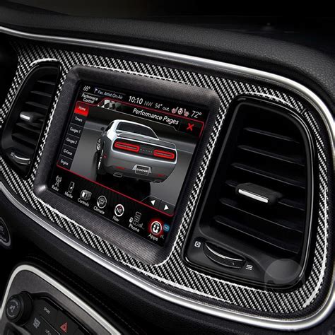 For Dodge Challenger 2015 2020 Carbon Fiber Central Console Dashboard