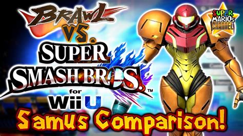 Smc Brawl Vs Smash Bros Wii U Samus Moveset And Model Comparison