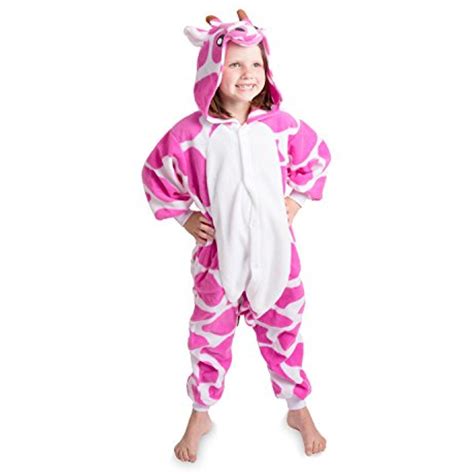 Kids Pink Giraffe Onesie Animal Pajama Costume Soft And Comfortable